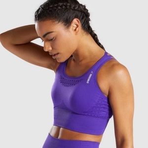 Gymshark Energy Seamless Purple Strappy Sports Bra
